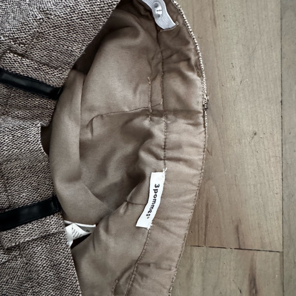 3 Pommes tweed lined shorts